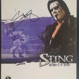 Wcw moment of truth signed by sting